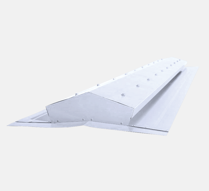 Low profile ridge ventilator