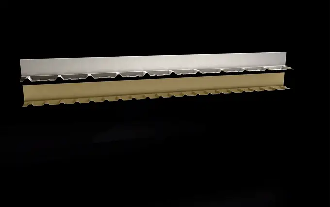 Steel building flashing