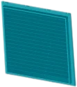 Blue adjustable louver vent