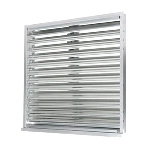 Silver adjustable louver