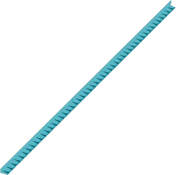 Blue die formed flashing