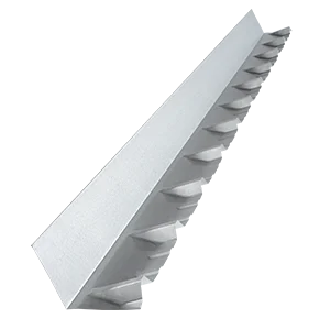 Steel building die formed flashing