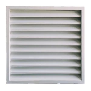 Metal building fixed louver