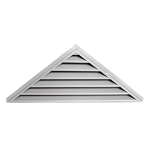 Metal building gable louver