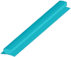 Blue low profile ridge vent