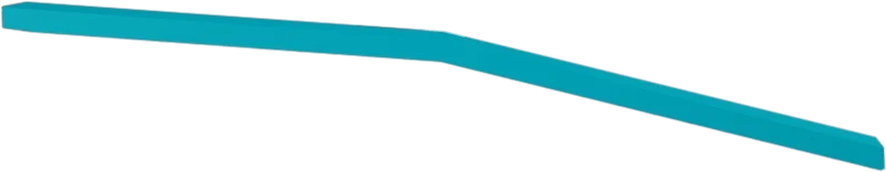 Blue metal building trim