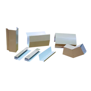 White metal building trim