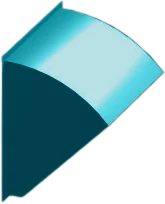 Blue metal building weather hood